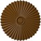 Ekena Millwork Shakuras Ceiling Medallion (For Canopies up to 5 3/4"), Hand-Painted Smokey Topaz, 33 7/8"OD x 2"P CM34SHSTF - alternate 1